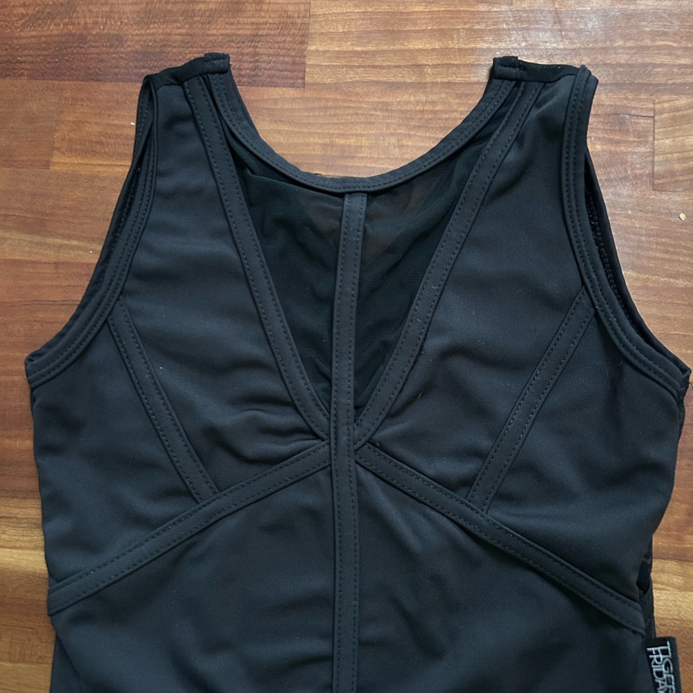 Black Sleeveless Dance Top